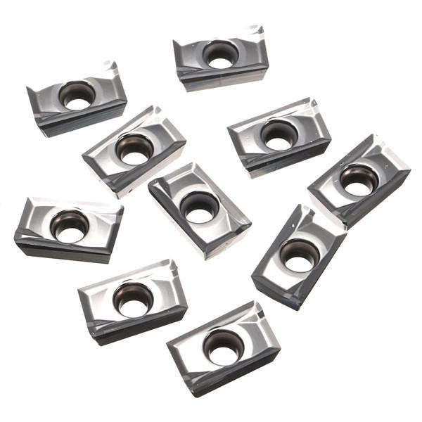 10 stuks apkt1604pdfr-ma3 h01 carbide insert draaigereedschaphouder insert gebruikt voor aluminium koper