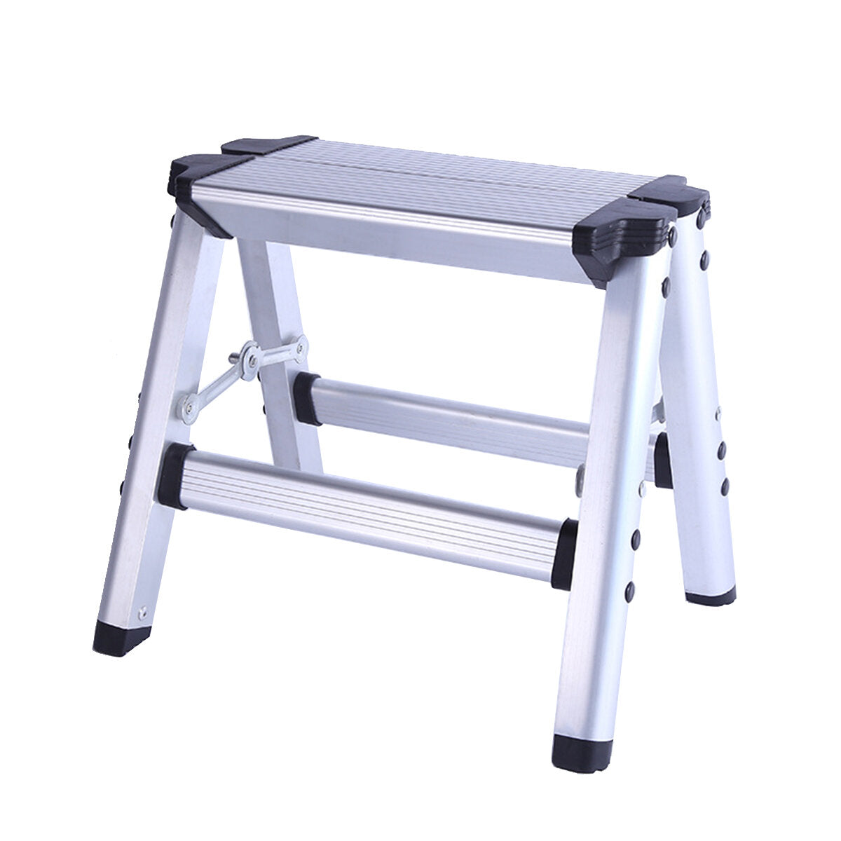 150kg maximale belasting 2 opstapkruk opklapbare ladder antislipveiligheid aluminium