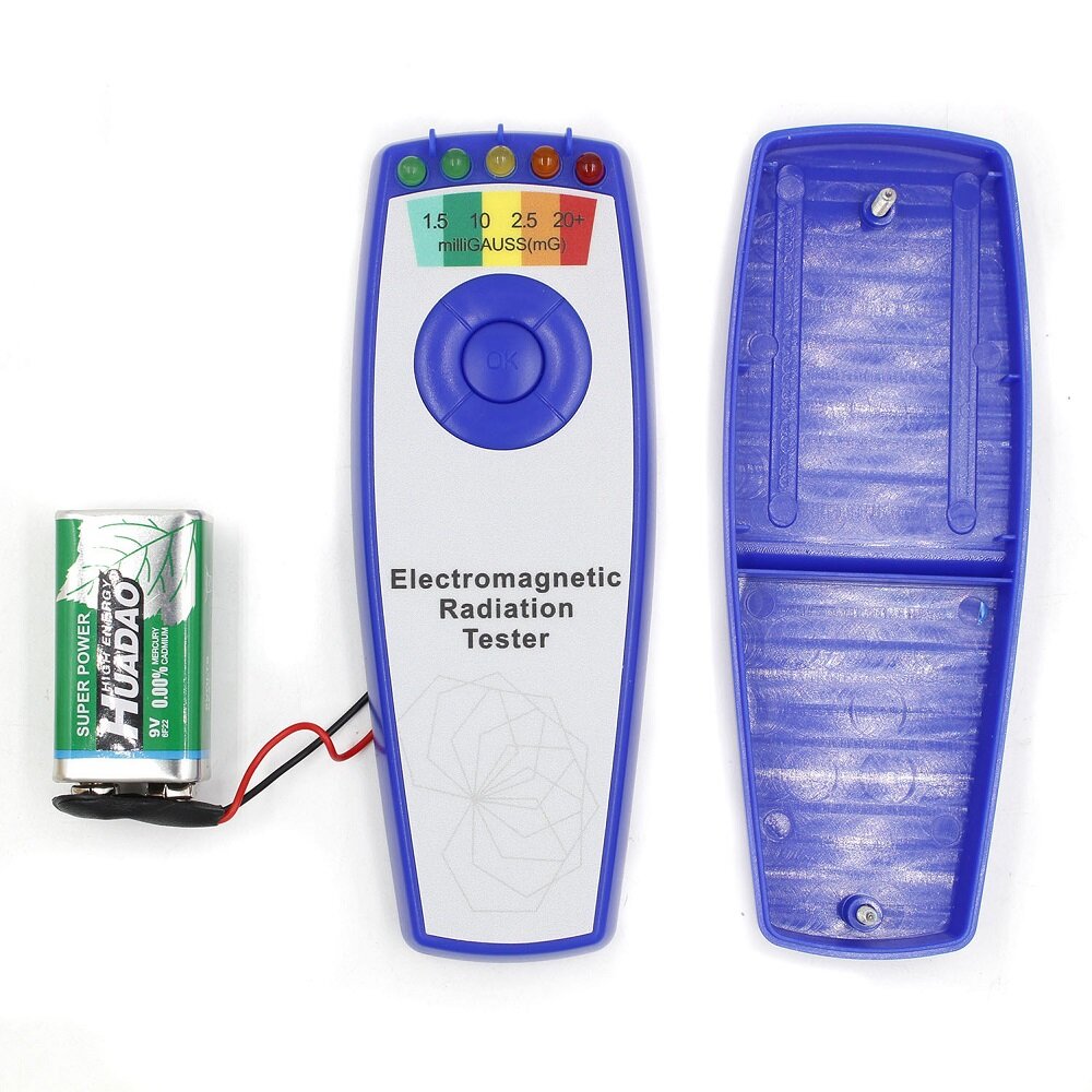 draagbare elektromagnetische stralingstester veld emf gauss-meter ghost hunting tester met 5 leds