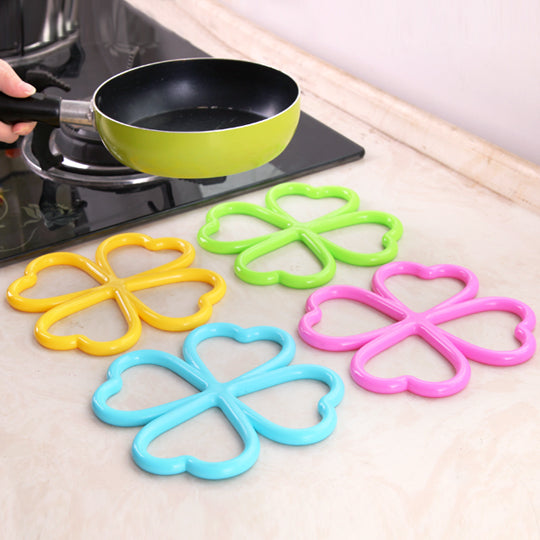 nieuwe hartvormige bloemvorm pvc antislip table isolatie mat heatpad kitchen placemats