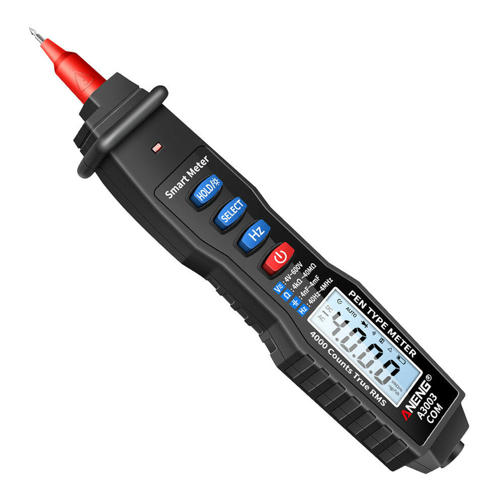 aneng a3003 digitale pen multimeter professionele 4000 telt slimme meter met ncv ac / dc spanning weerstand capaciteit testers