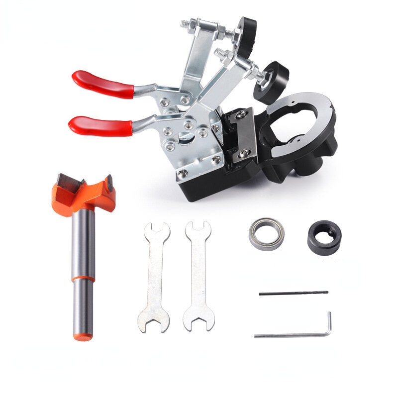 35mm aluminium scharnier saai jig houtbewerking gat boren gids locator sjabloon deur kast installatie: