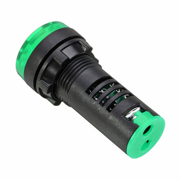 ac 220v 22mm zoemerlamp indicatielampje signaallamp flash zoemer groen