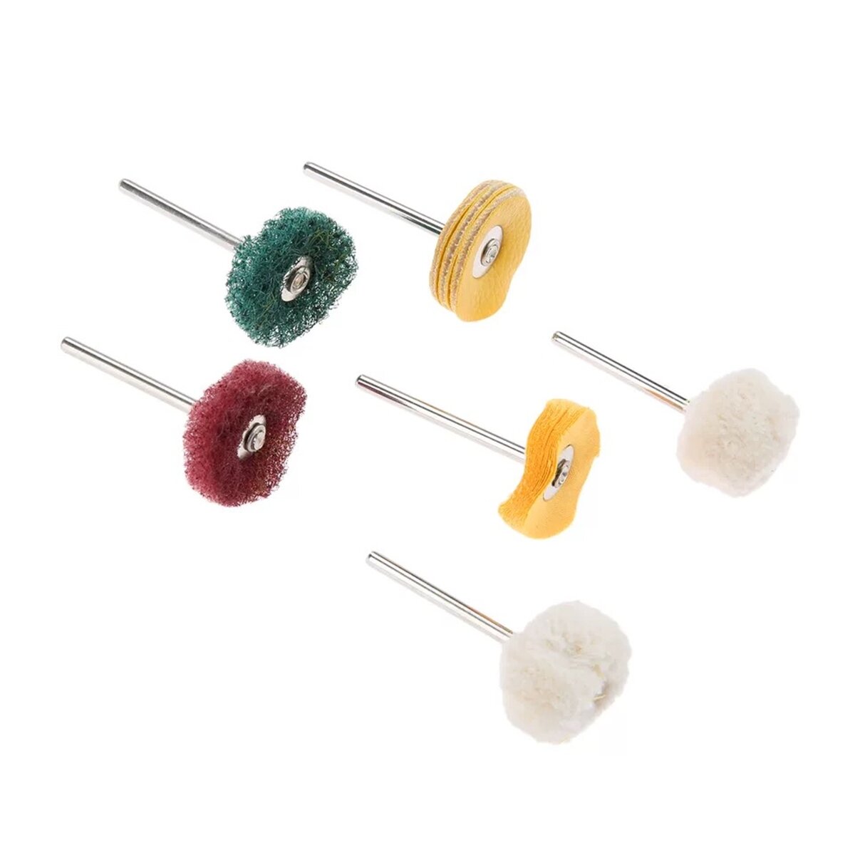 6 stuks polijstmachine buffer wiel polijsten polijstpad kit voor rotary tool
