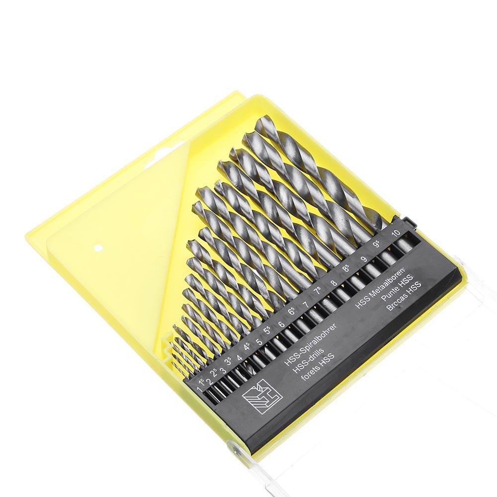 19st 1-10mm hss-spiraalboorset rechte schacht-spiraalboor