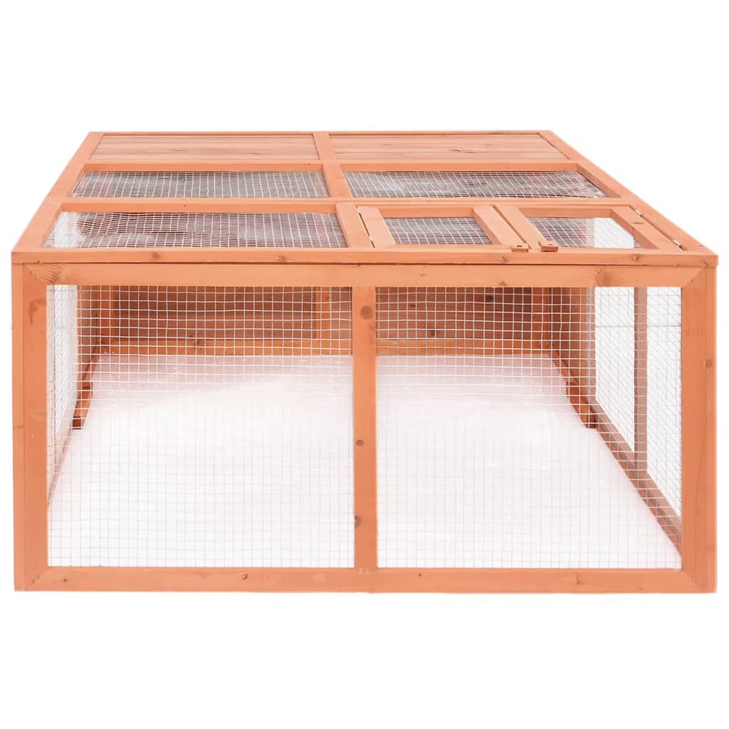 dierenhok voor buiten 150x100x50 cm massief grenen hout