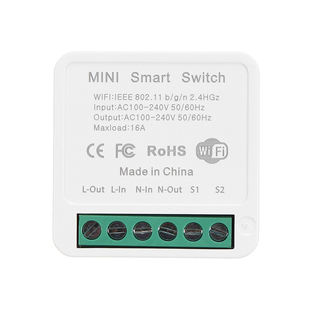 16a mini smart wifi dhz switch ondersteuning 2 way control smart home automation module werken met alexa google home smart life app