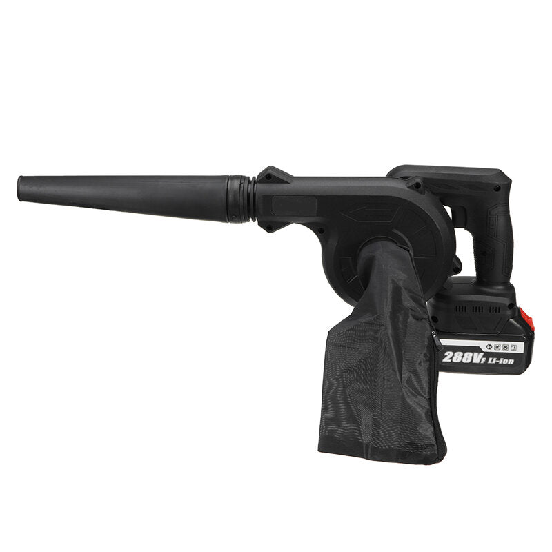 2-in-1880 w oplaadbare lithium batterij luchtblazer draadloze elektrische luchtblazer met 1/2 stuks batterij handheld blower machines reiniging voor makita 18 v batterij