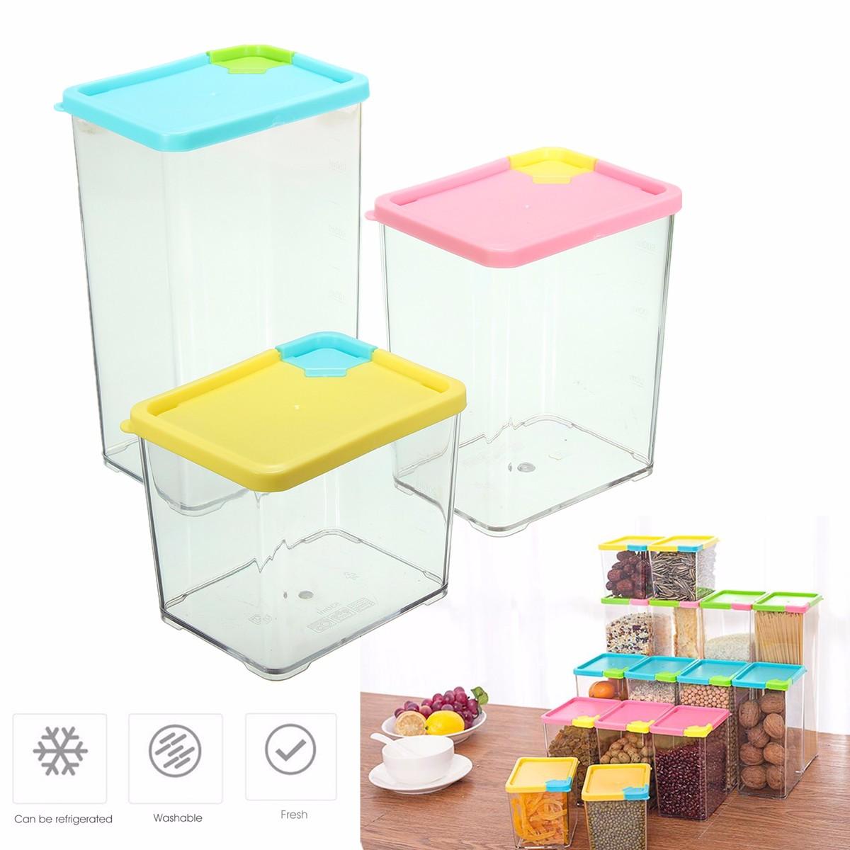 keuken opbergdoos geval organizer voedsel graan bonenrijst gedroogd fruit container dispenser