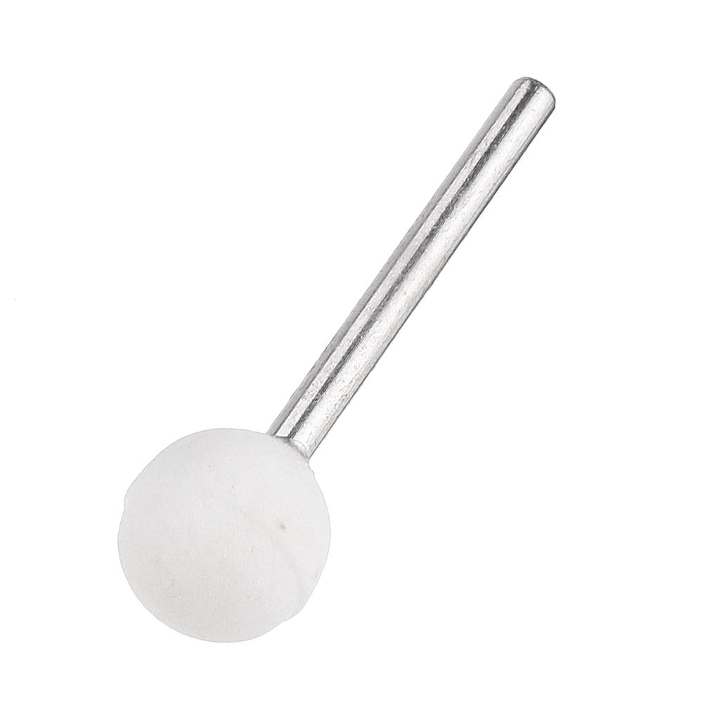 10 stuks 3x12/6x22/6x25mm schurende gemonteerde slijpsteen sferische kop wiel schuurmiddelen voor rotary tool