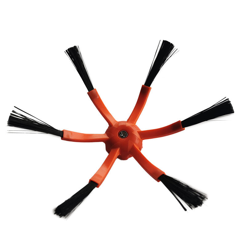 5 stuks stofzuiger onderdelen voor xiaomi roborock hepa filters * 2 oranje zijborstels * 2 hoofdborstel * 1 niet-origineel