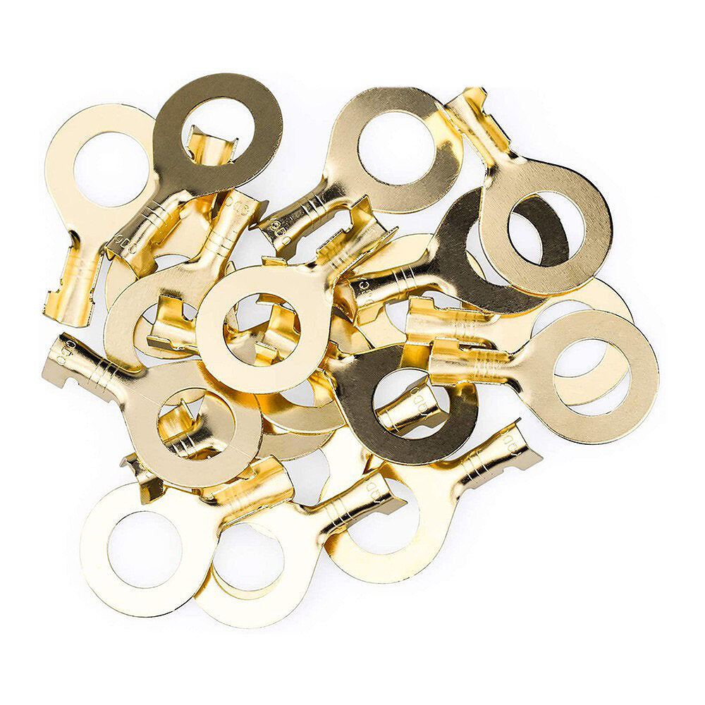 150/300/540 stuks m3/m4/m5/m6/m8/m10 ring lugs eyes copper crimp terminals cable lug wire connector non-insulated assortment kit