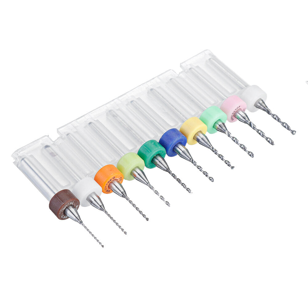 10st 0.6mm-1.5mm tungsten carbide pcb-boren printplaat mini cnc-boorset