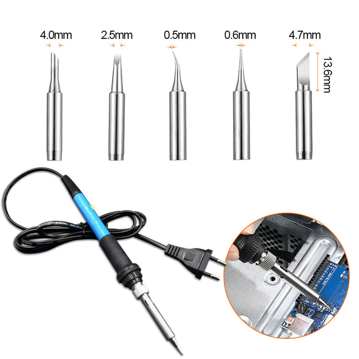 52 stuks 110 v 220 v 60 w houtgestookte pen set stencil soldeertips gereedschap pyrography kit