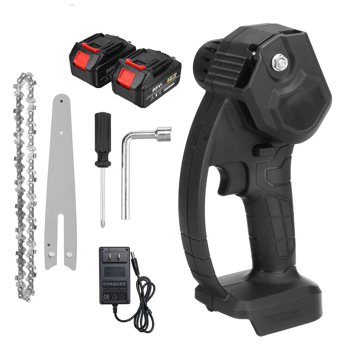 66 inch mini oplaadbare elektrische kettingzaag draadloze eenhandige lithium elektrische zagen snoeischaar cutter aangepast aan makita batterij