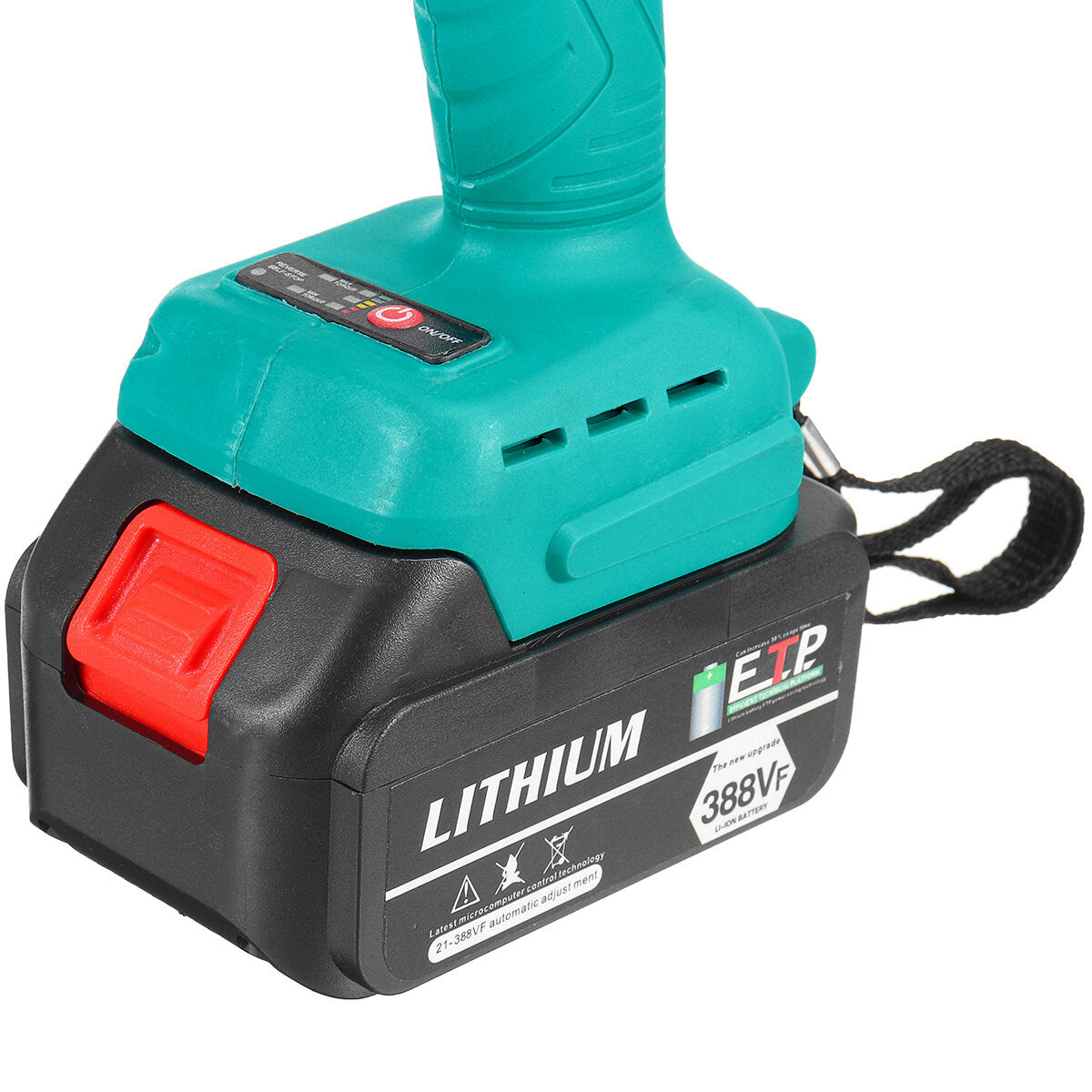 22890mah 388vf 850n.m borstelloze slagmoersleutel draadloze handheld elektrische sleutel w/1/2 batterij 18v batterij