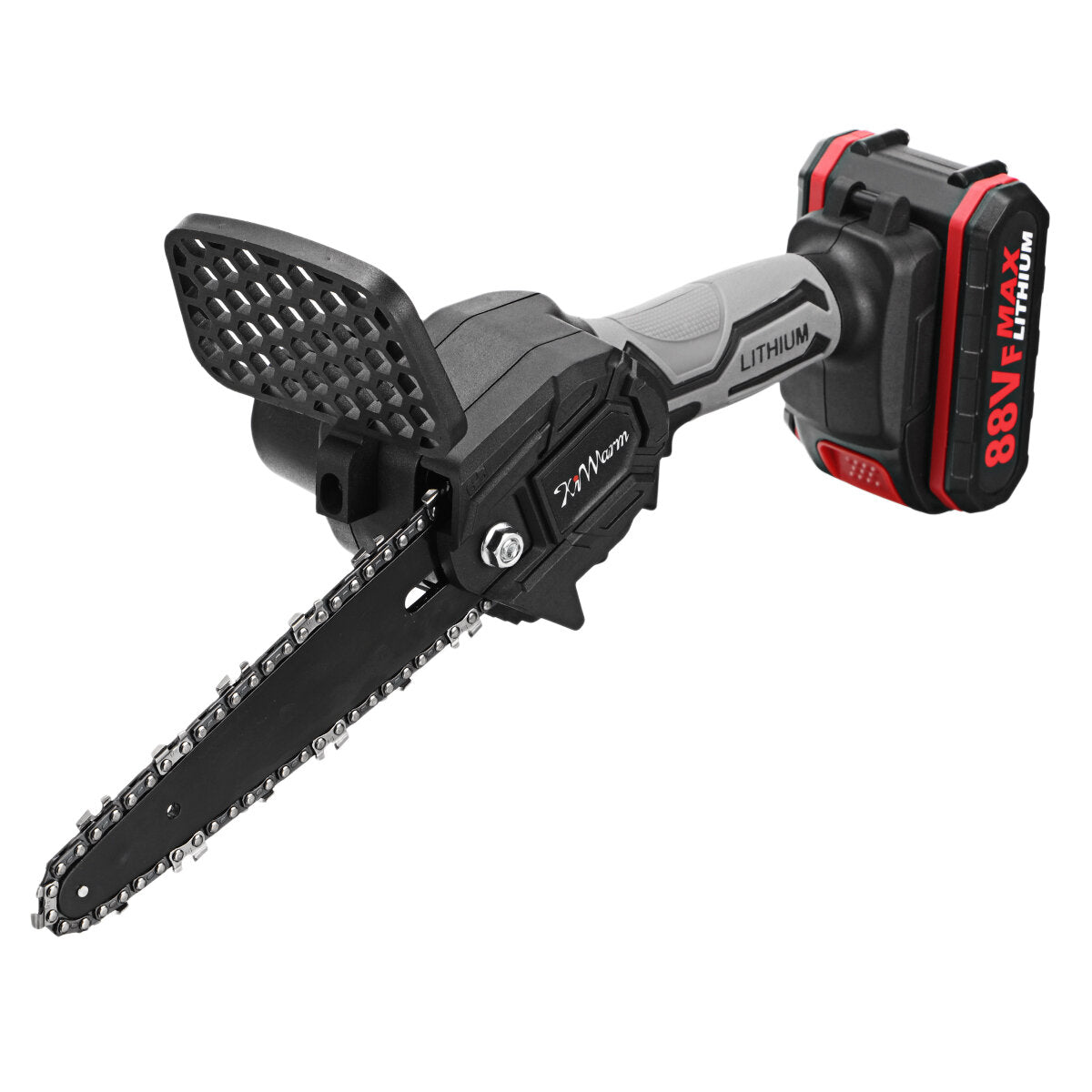 6 inch draagbare elektrische snoeizaag oplaadbare eenhands houtbewerking elektrische kettingzagen w/1/2 batterij