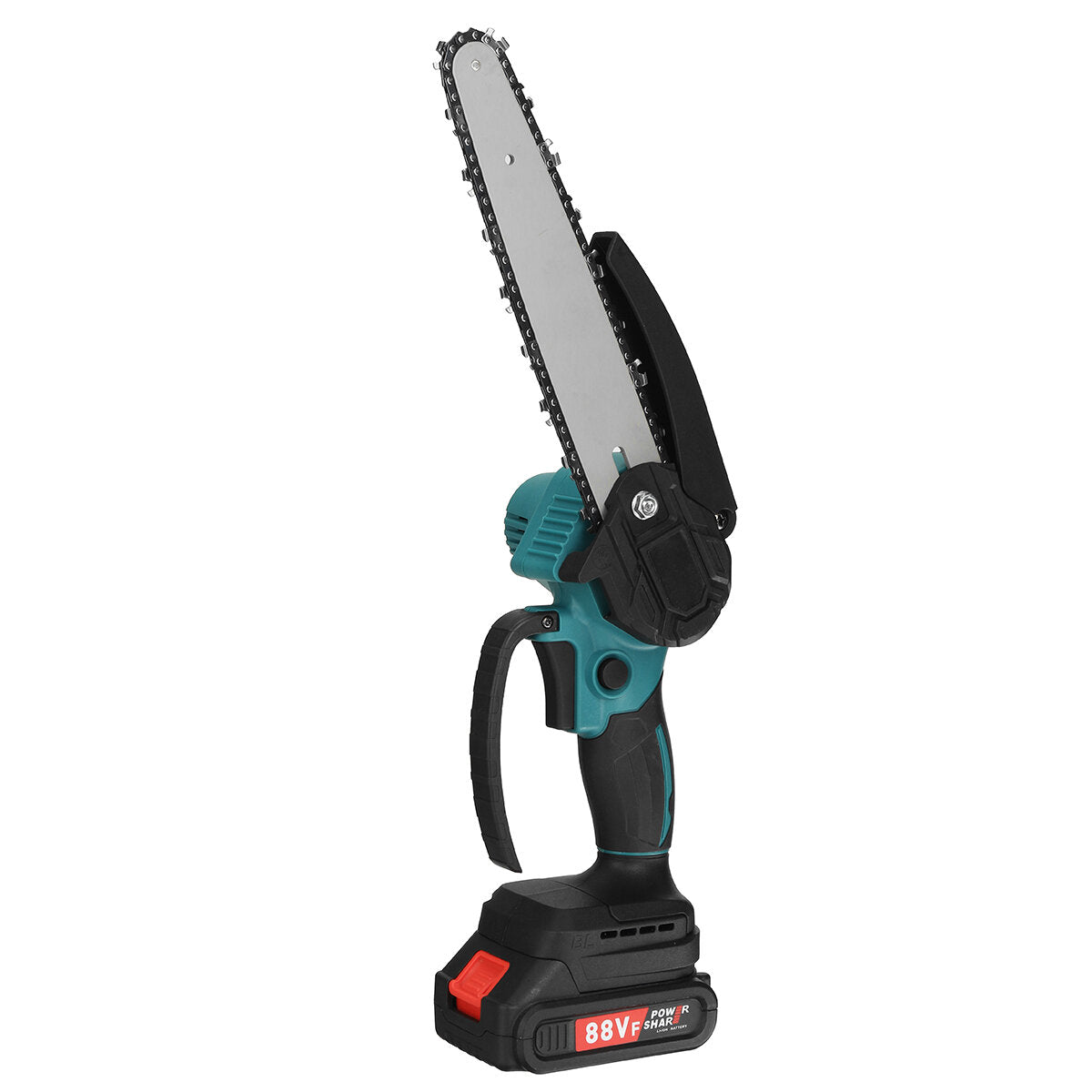 kiwarm 88vf 8-inch borstelloze draagbare elektrische zaag snoeikettingzaag oplaadbare houtbewerking elektrisch gereedschap houtsnijder met 1/2 batterij eu/us-stekker