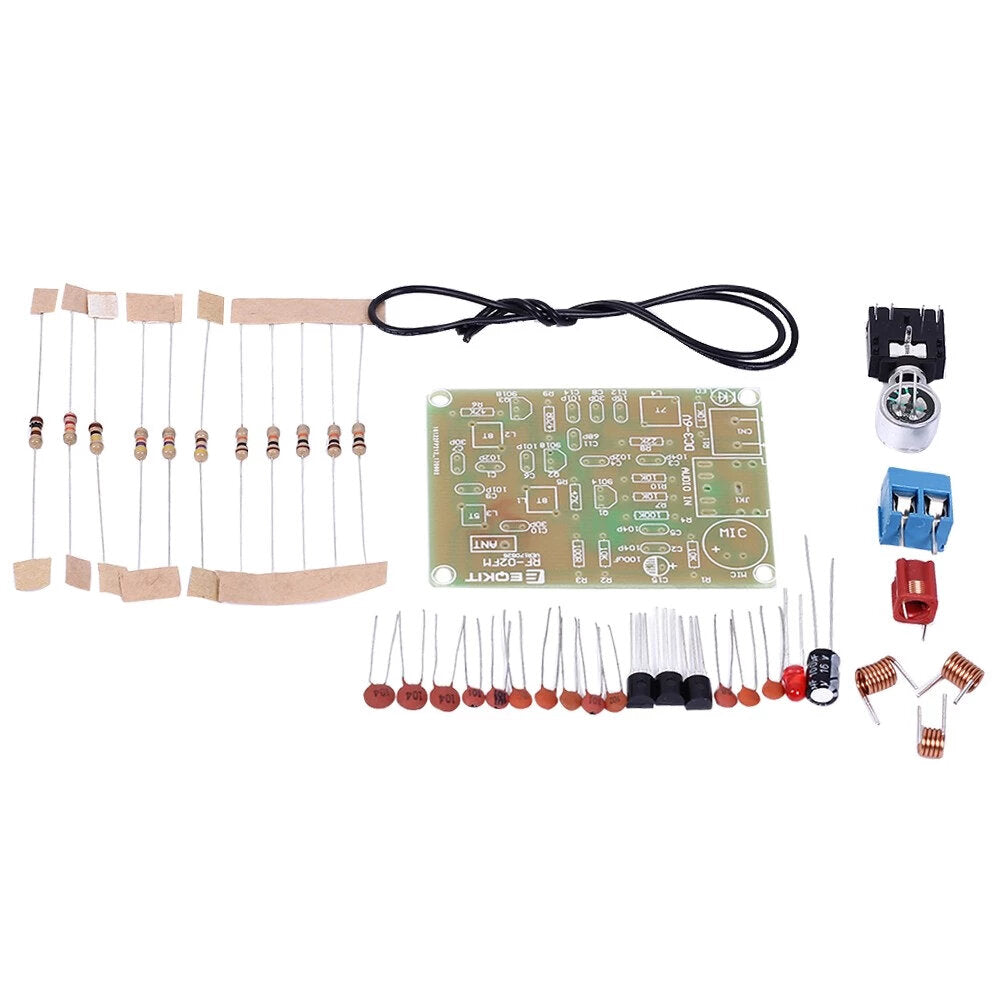 88-108mhz dhz kit fm radio transmitter and receiver module frequency modulation stereo receiving pcb circuit board