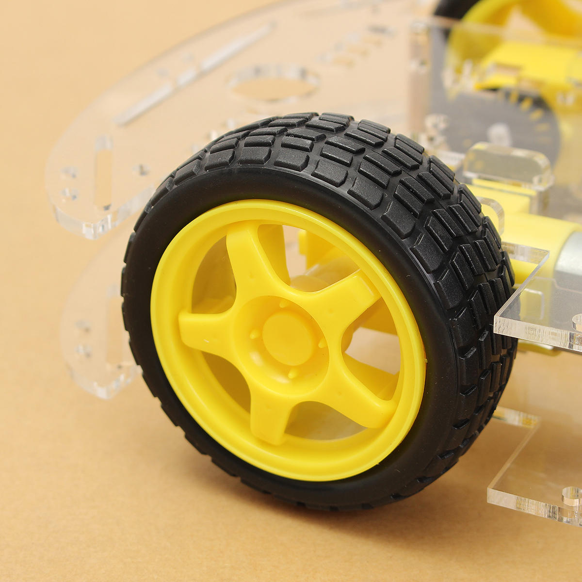 4wd smart robot chassis auto dhz kits met magneto snelheidscoder voor 51