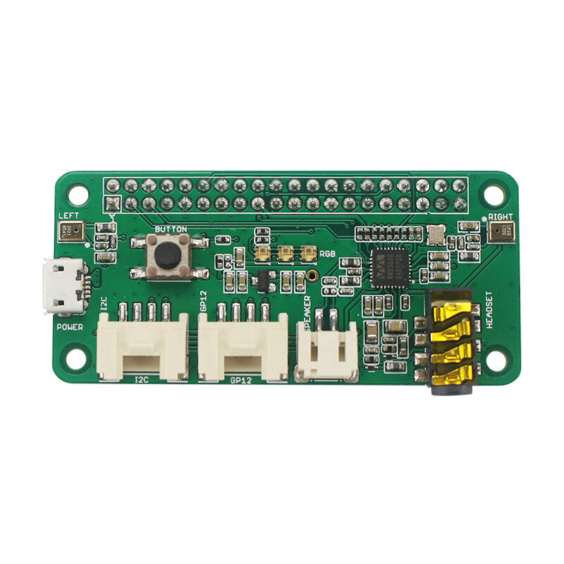 raspberry pi respeaker intelligente spraakherkenning 2 microfoonarray pi0 / 3b/3b + / 4b