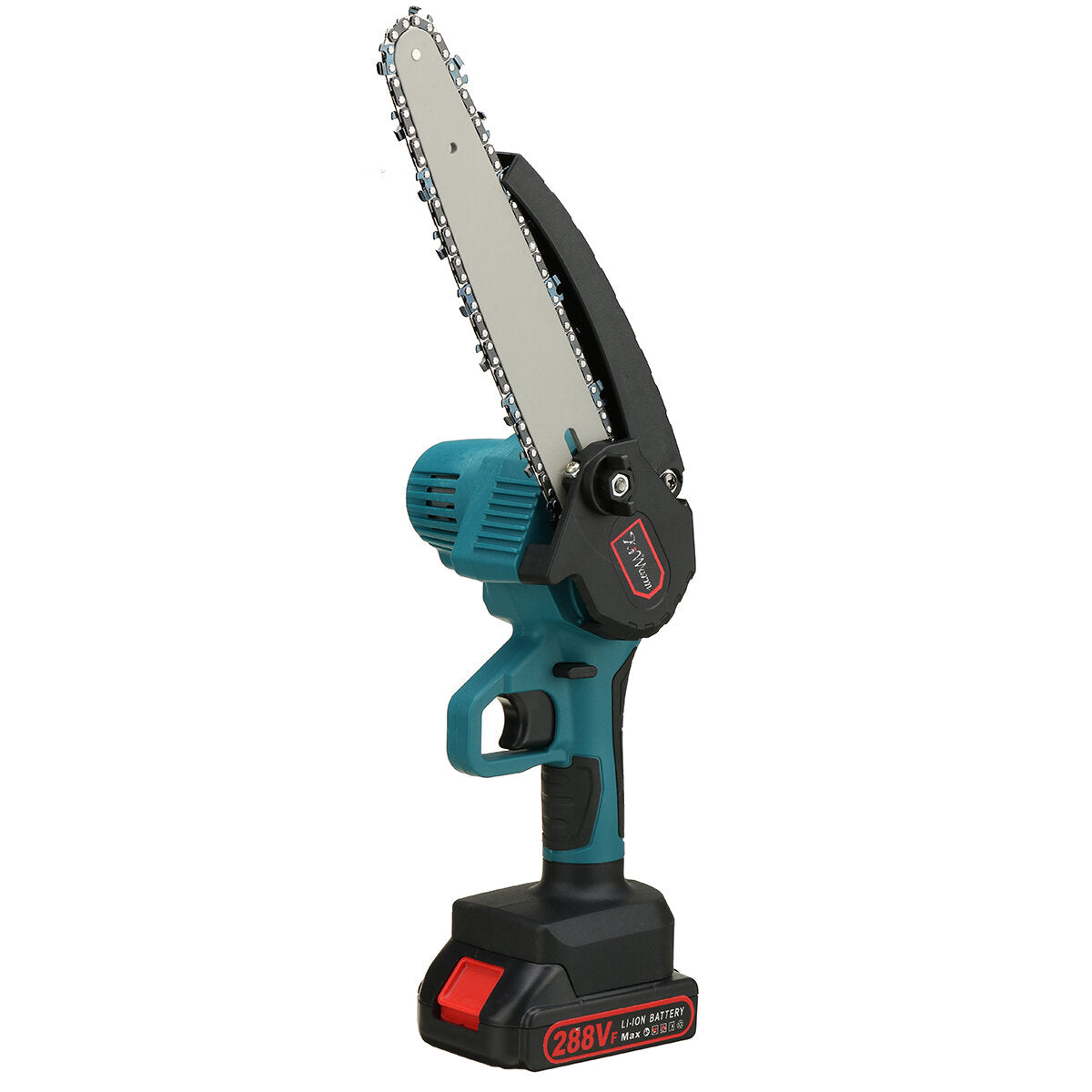 kiwarm 288vf 8 inch draagbare elektrische zaag snoeien kettingzaag oplaadbare houtbewerking elektrisch gereedschap hout cutter w/1/2 batterij eu/us/au plug