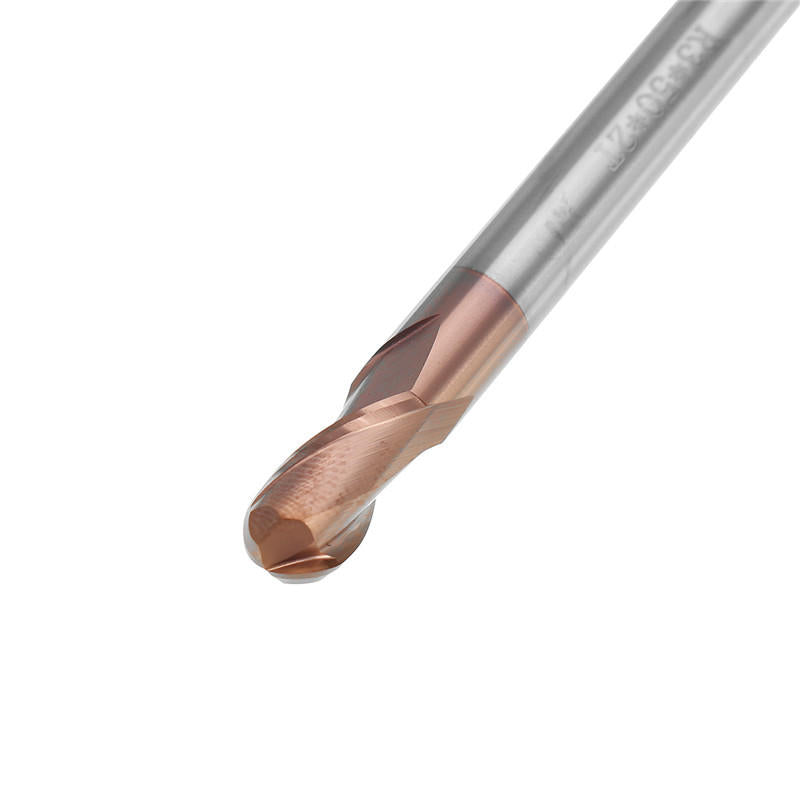 r0.5-3mm 2 fluiten kogelneus hrc58 altin coating freesfrees wolfraamcarbide cnc-gereedschap