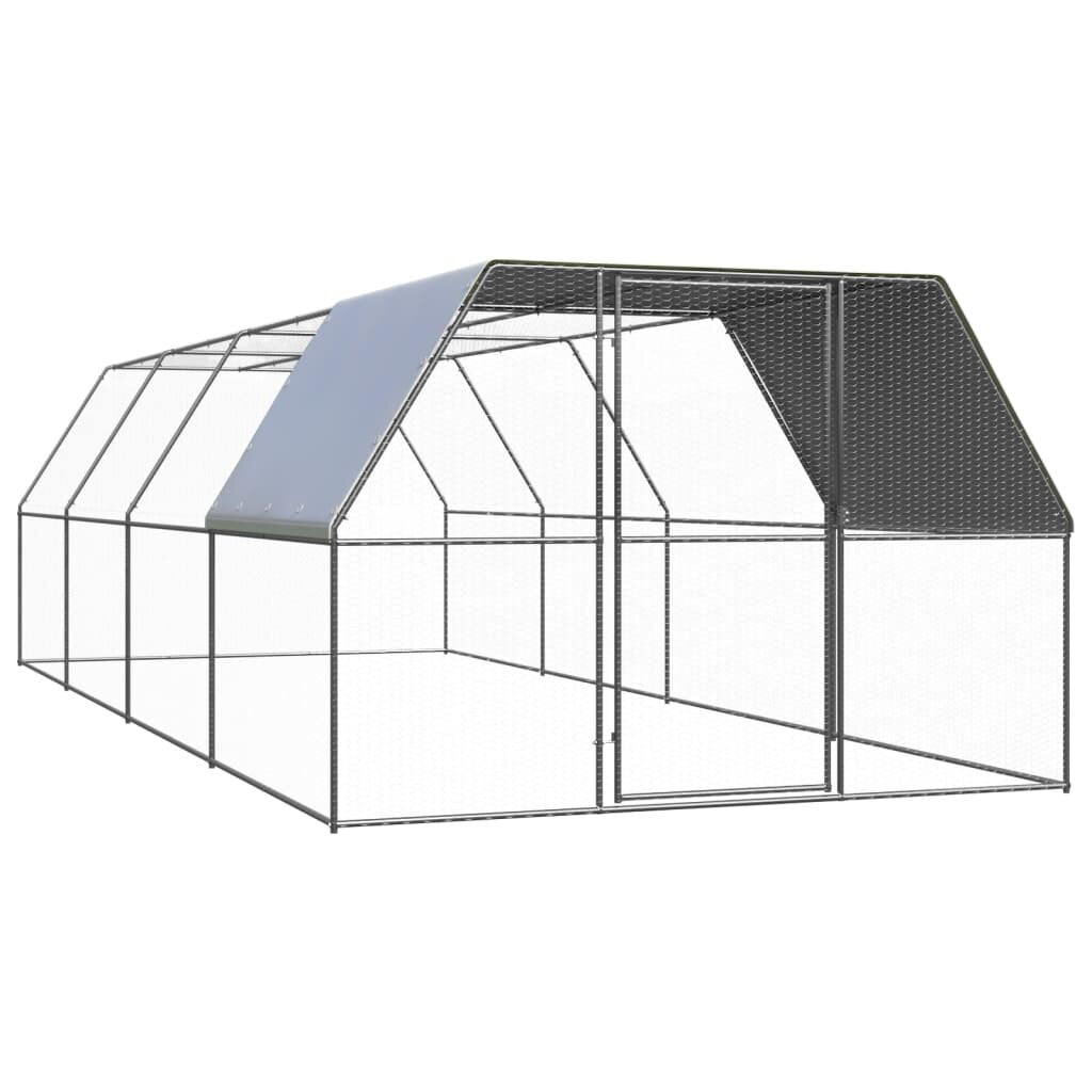 buiten kippenkooi 9.8 inch x26.2 inch x6.6 inch  gegalvaniseerd staal
