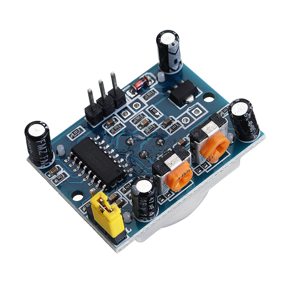 10 stuks hc-sr501 verstelbare infrarood ir pyro-elektrische pir module bewegingssensor menselijk lichaam inductie detectie met beugel