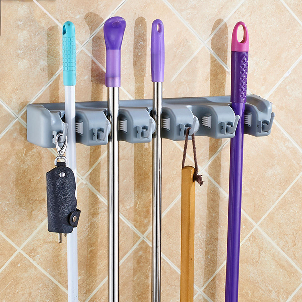 multifunctionele punch wall mount hook ontvang frame