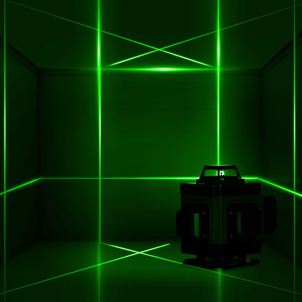 16 lijn 4d 360 graden horizontaal verticaal kruis groen licht laserniveau zelfnivellerende maatregel super krachtige laserstraal be