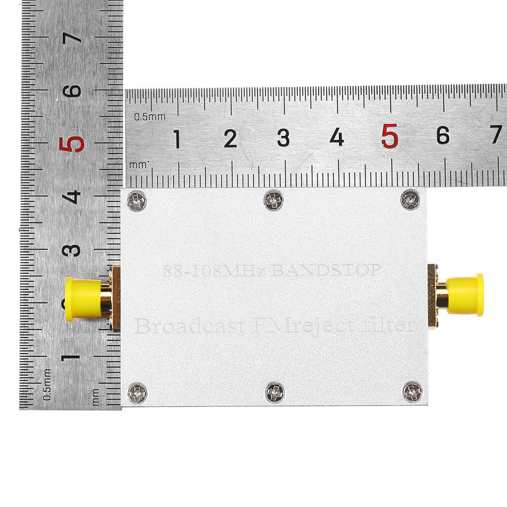 88-108mhz bandstopfilter rtl-sdr bloguitzending met mannelijke fm-connector naar sma mannelijke connector