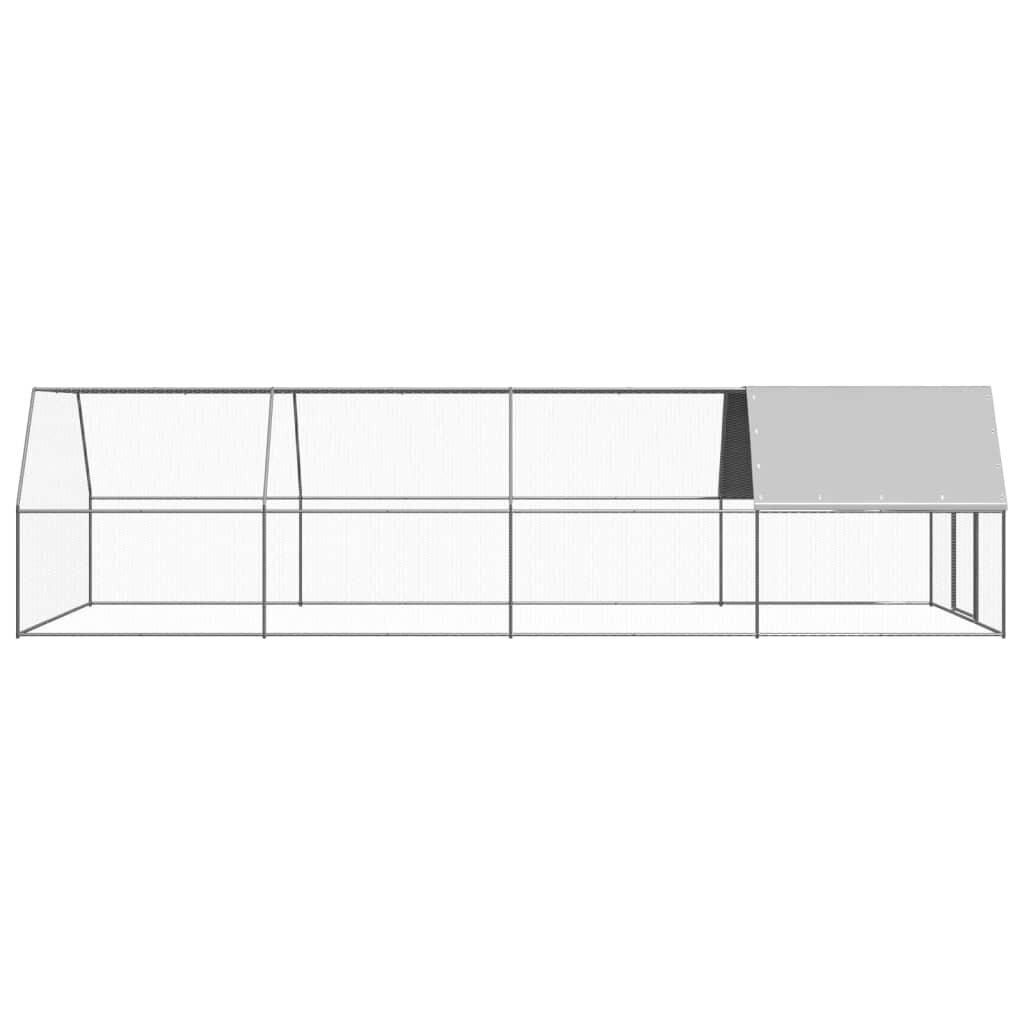 buiten kippenkooi 9.8 inch x26.2 inch x6.6 inch  gegalvaniseerd staal