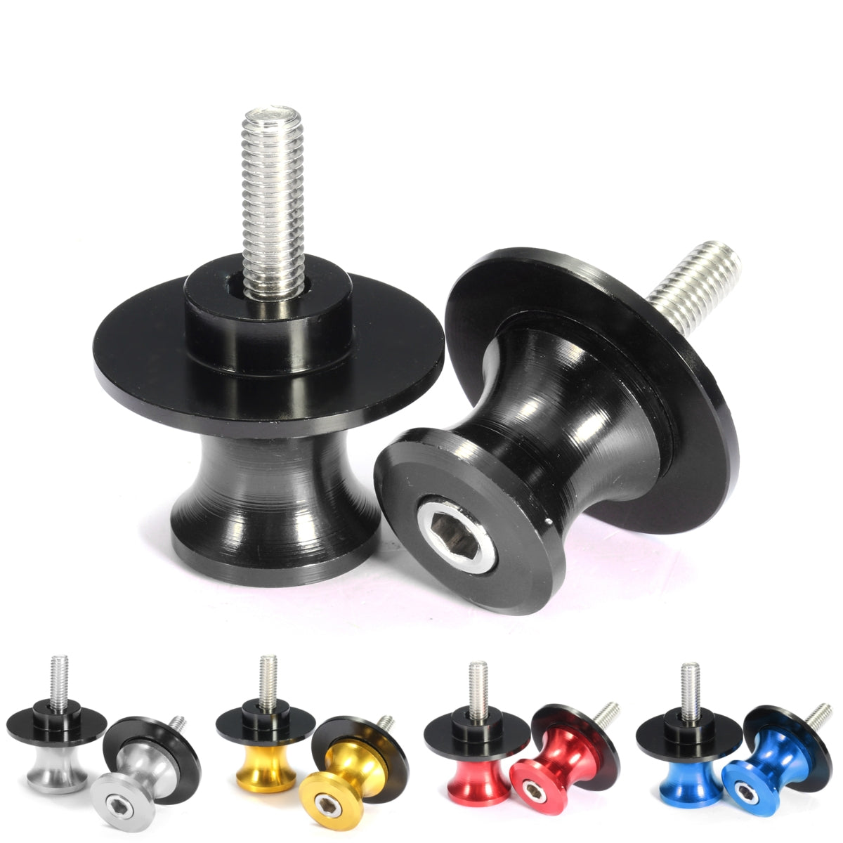 6mm motorcycle cnc aluminium swing arm paddocks stoelen spoelen sliders spoelen