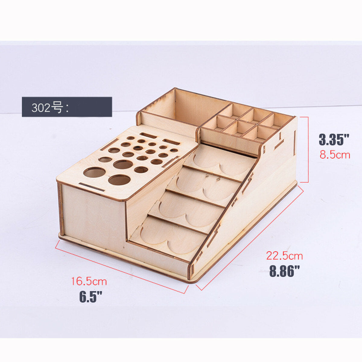 houten pigment verf flessen rack organizer epoxy tool storage model box