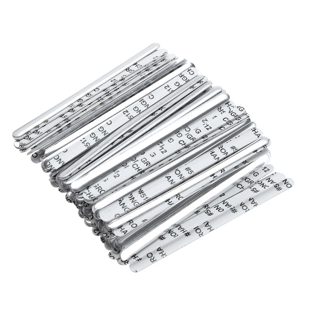 100 stuks neusbrug strip clip gezichtsmasker dhz materiaal zelfklevend platte aluminium gereedschap