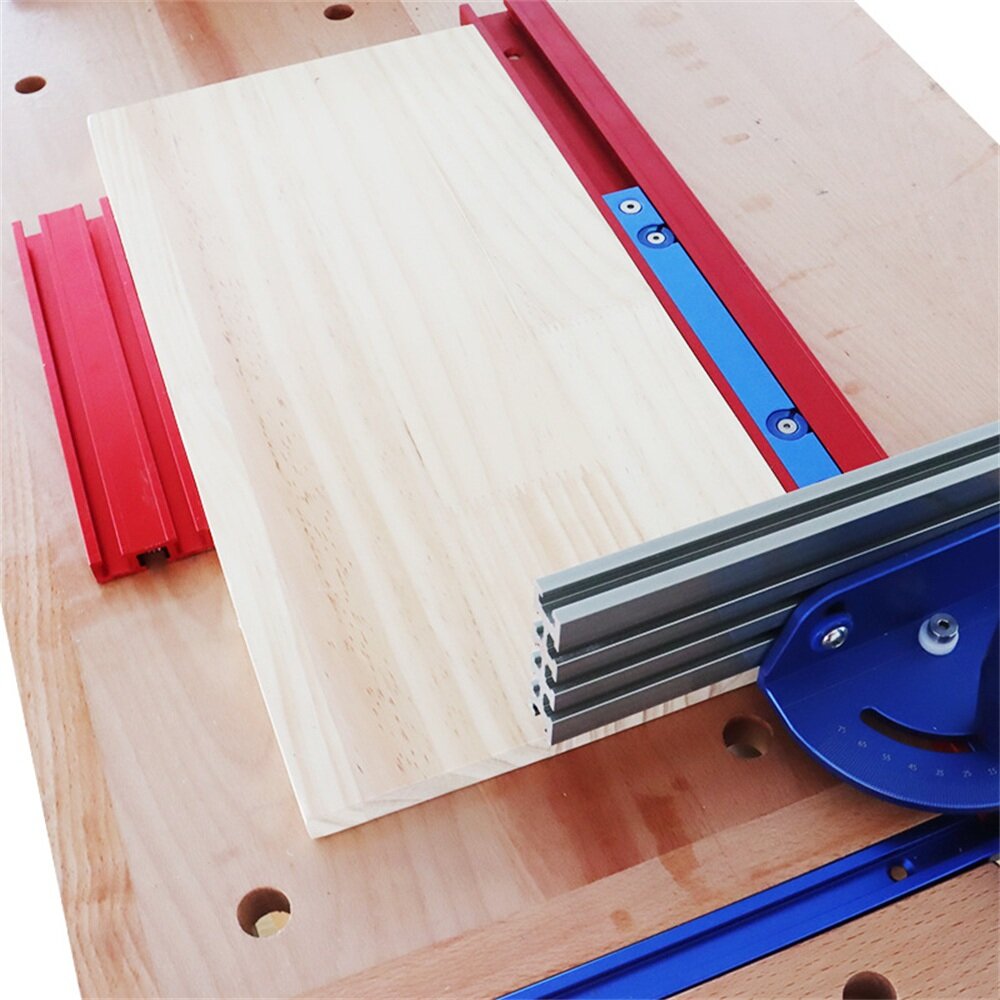 xiuyi 2 stuks 15.8/17.8/19.8mm aluminium werkbank schaven stop board houtbewerking baffle limiet blok voor desktop houtbewerking tool