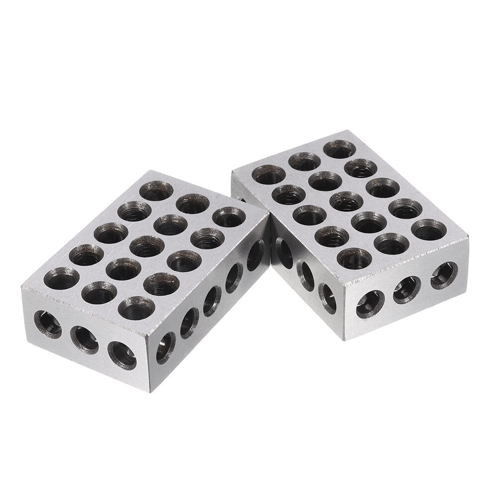 2 stuks 25x50x75mm blokken 23 gaten parallel klemblok draaibank gereedschap precisie 0.005mm