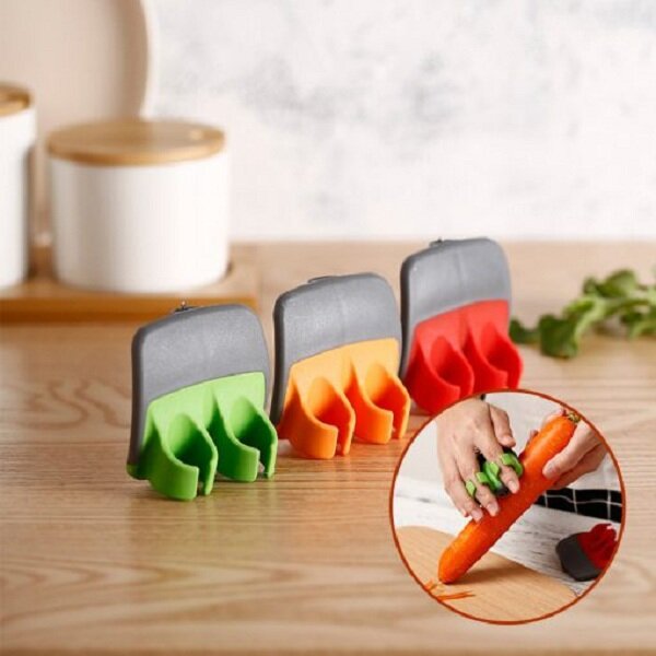 tweevinger-schaafmachine fruitschiller anti-cut handmeloenschaaf keuken creatief roestvrijstalen schilmes