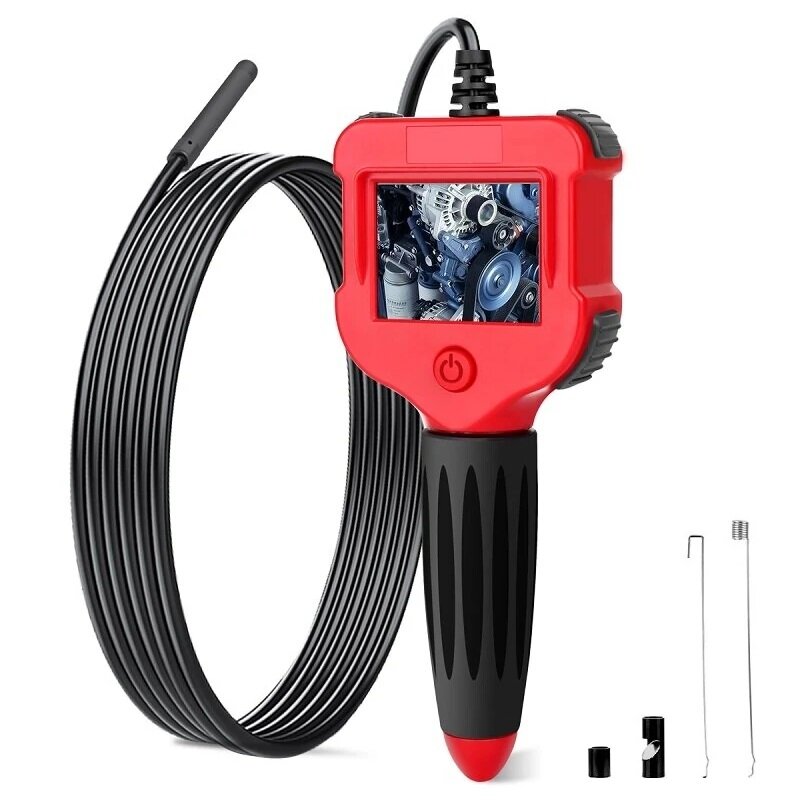 professionele industriële hd borescope met 2.4 inch lcd-scherm 5.5mm borescope inspectie camera 3m kabel usb waterdicht