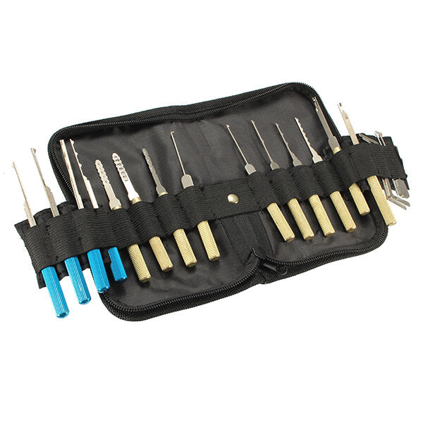 18 stuks dimple lock pick tools combinatie deuropener slotenmaker tool