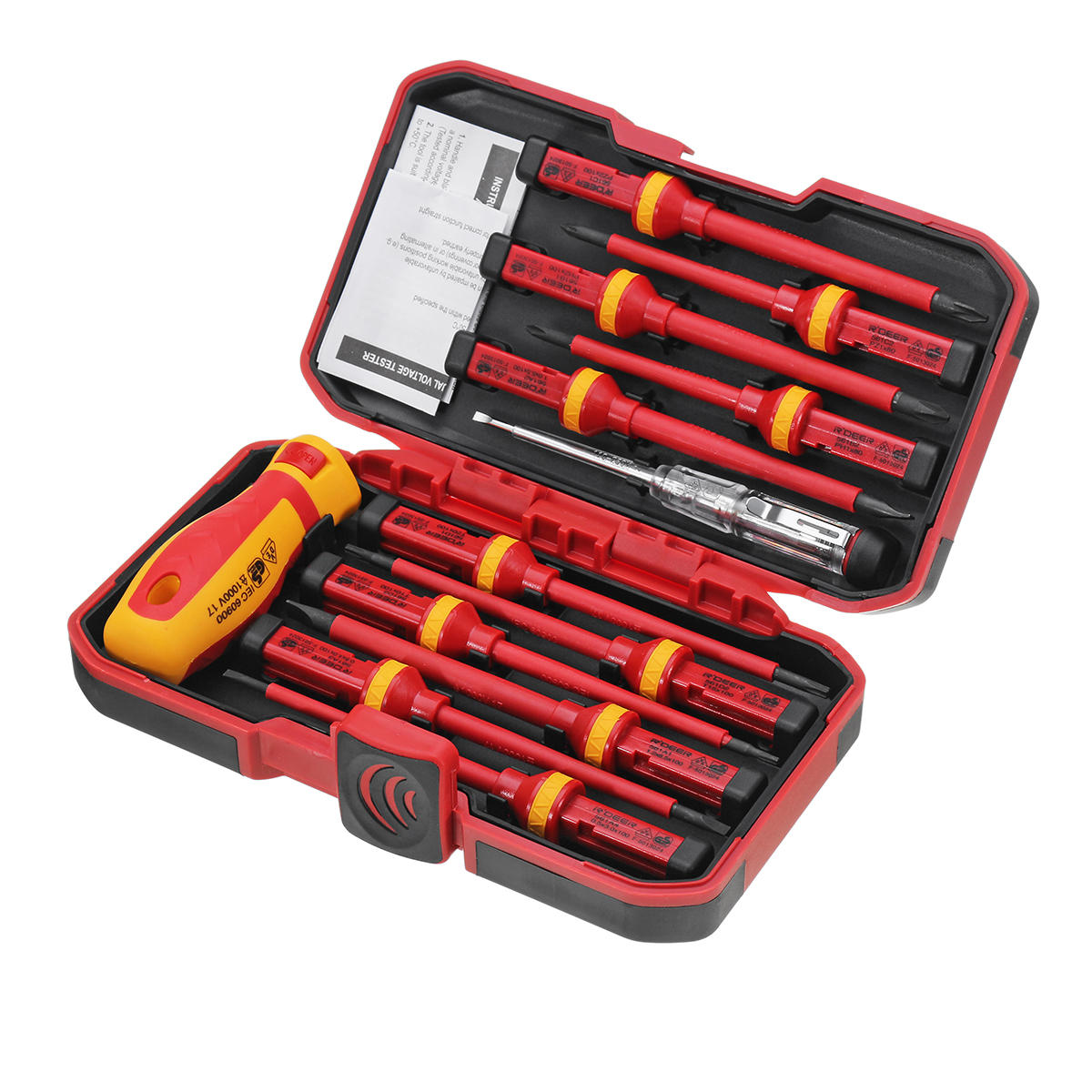 13-delige 1000v elektronische geïsoleerde schroevendraaier set phillips torx cr-v schroevendraaier handgereedschap