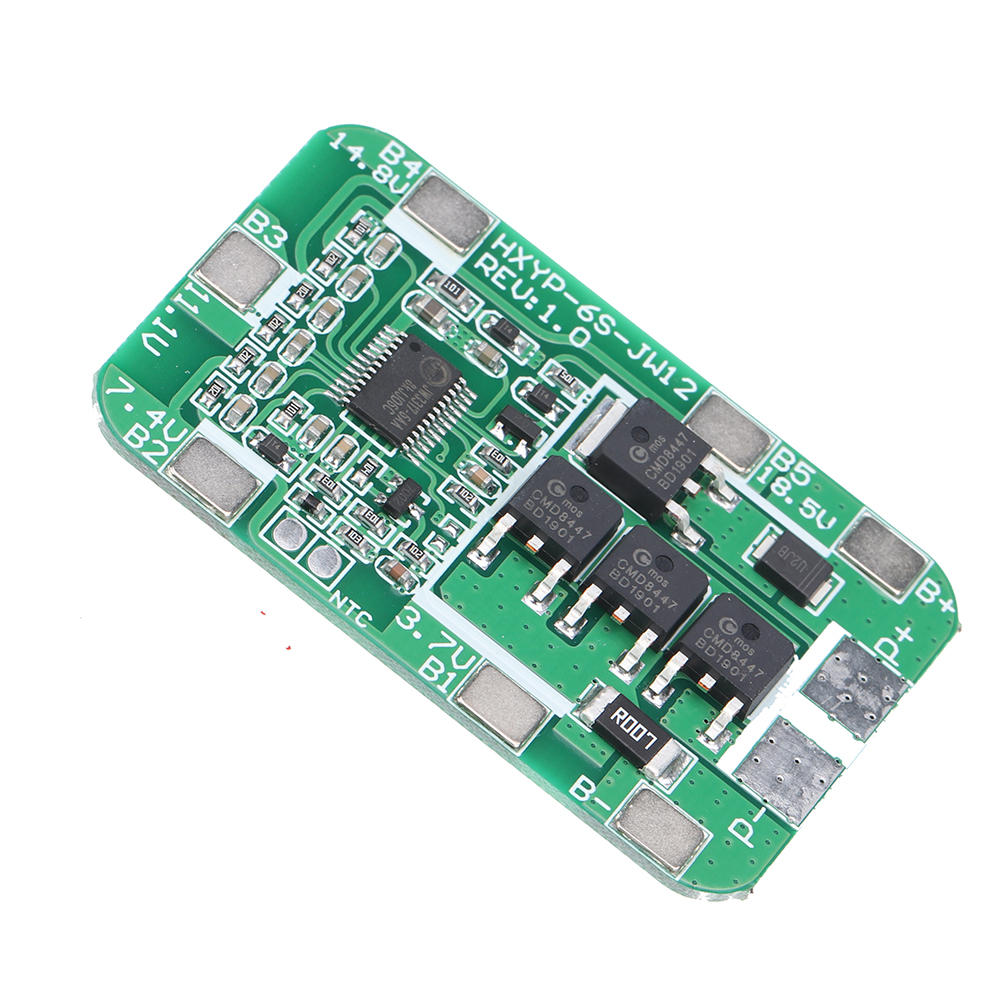 3 stuks 6 s 14a 22.2 v 18650 batterij bescherming board voor 18650 li-ion lithium batterij cell charger bescherm module pcb bms