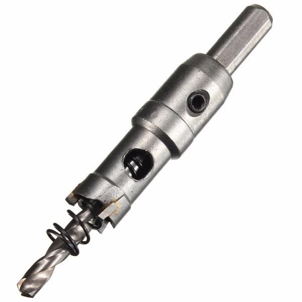 15 mm - 24 mm carbide punt metaalsnijder gatenzaag met moersleutel / spiraalboor