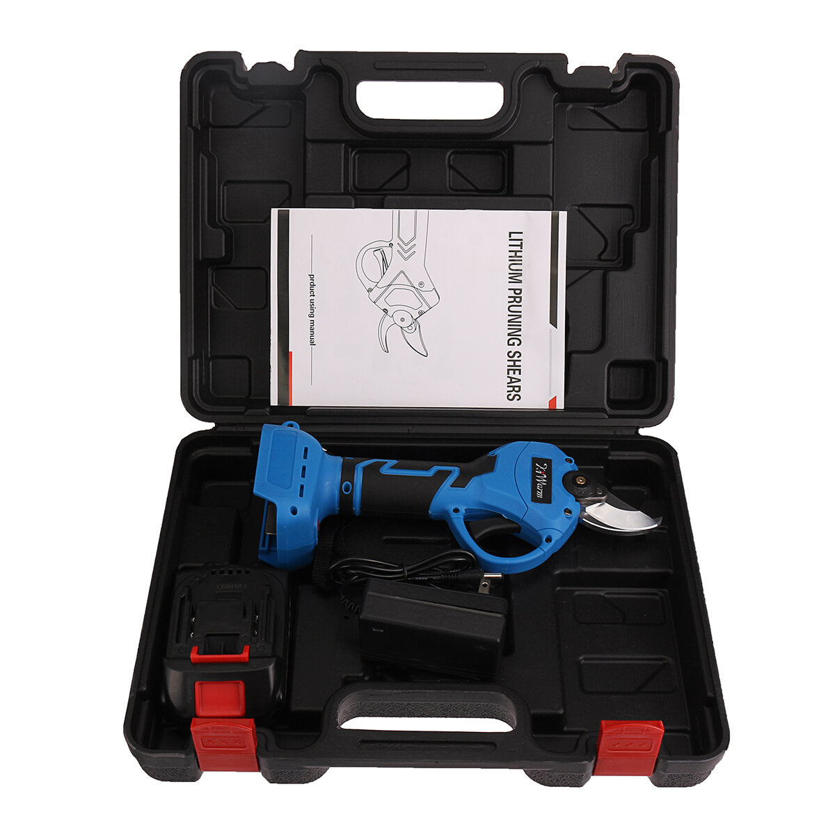 88vf 30mm draadloze elektrische schaar snoeischaar boomtak snoeischaar tuingereedschap w/1pc/2 stuks batterij voor makitaeu/us plug