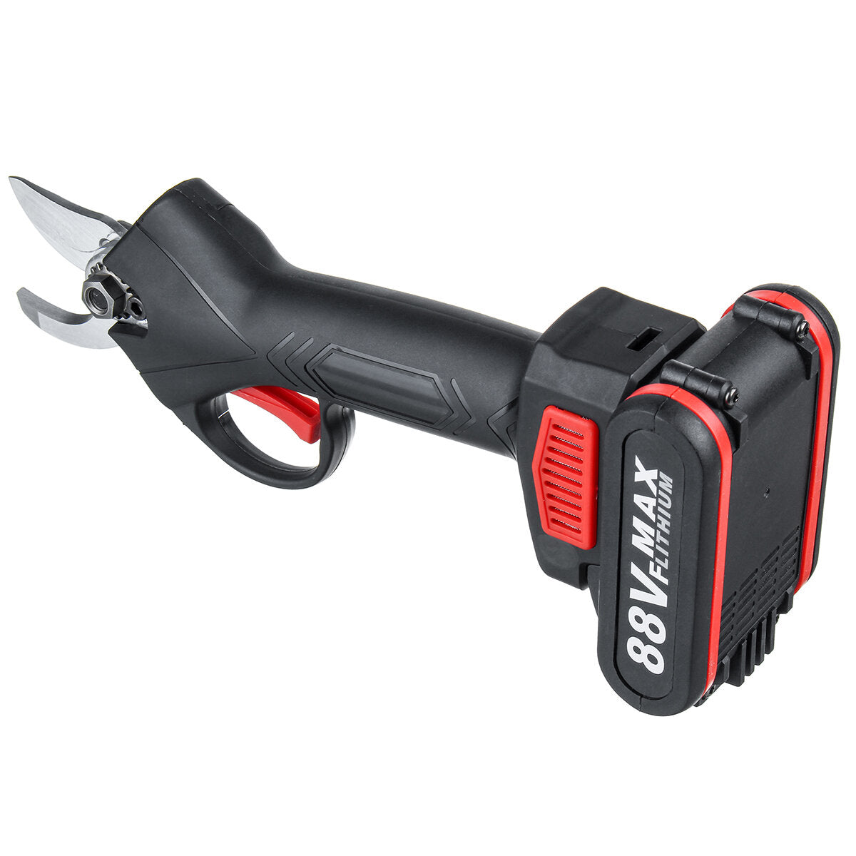 88vf draadloze elektrische snoeischaar snoeischaar 30mm tuin takken cutter w/2x batterij & plastic toolbox