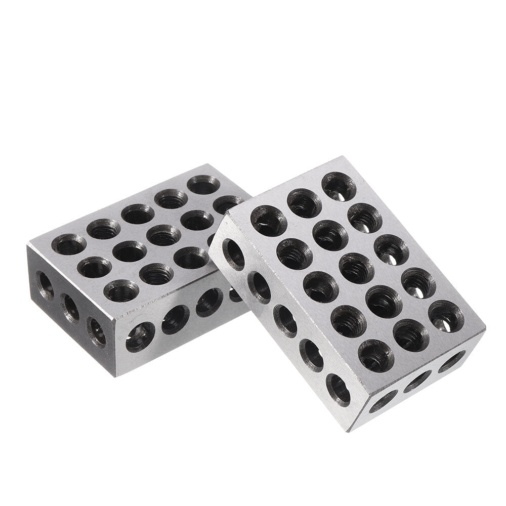 2 stuks 25x50x75mm blokken 23 gaten parallel klemblok draaibank gereedschap precisie 0.005mm