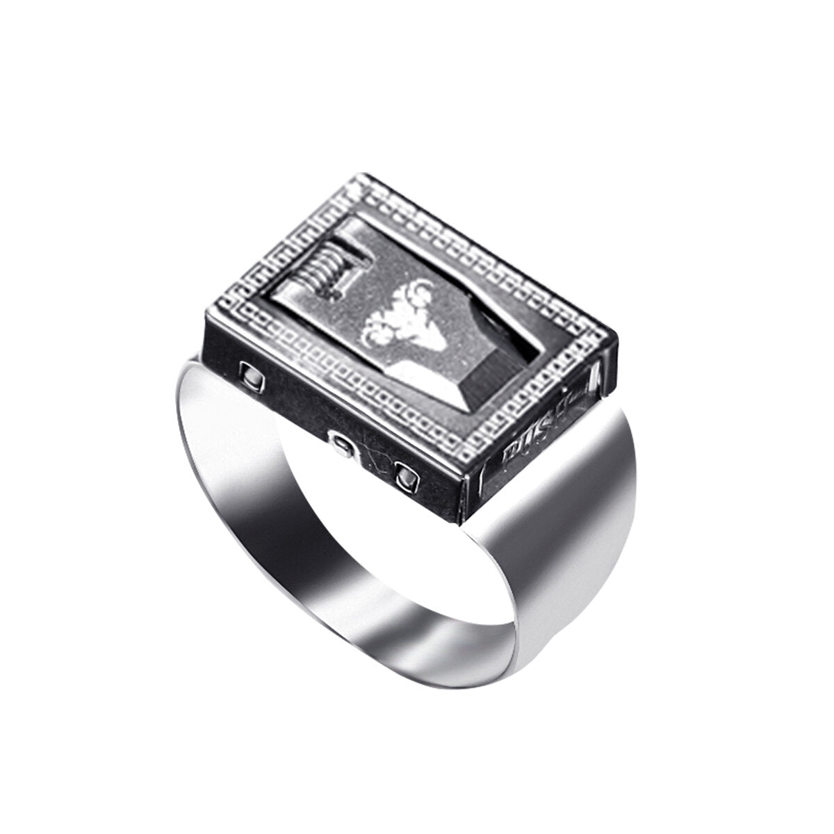 12 constellation zelfbescherming ring body guard ring onzichtbaarheid verborgen ring blade emergency rescue survival cut tool