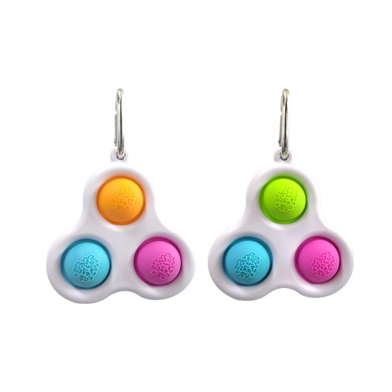 mini simple dimple sensorisch mini sensorisch fidget ontspanning stress relief anti-angst autisme hand edc gadget voor kinderen tiener volwassen push pop bubble sleutelhanger