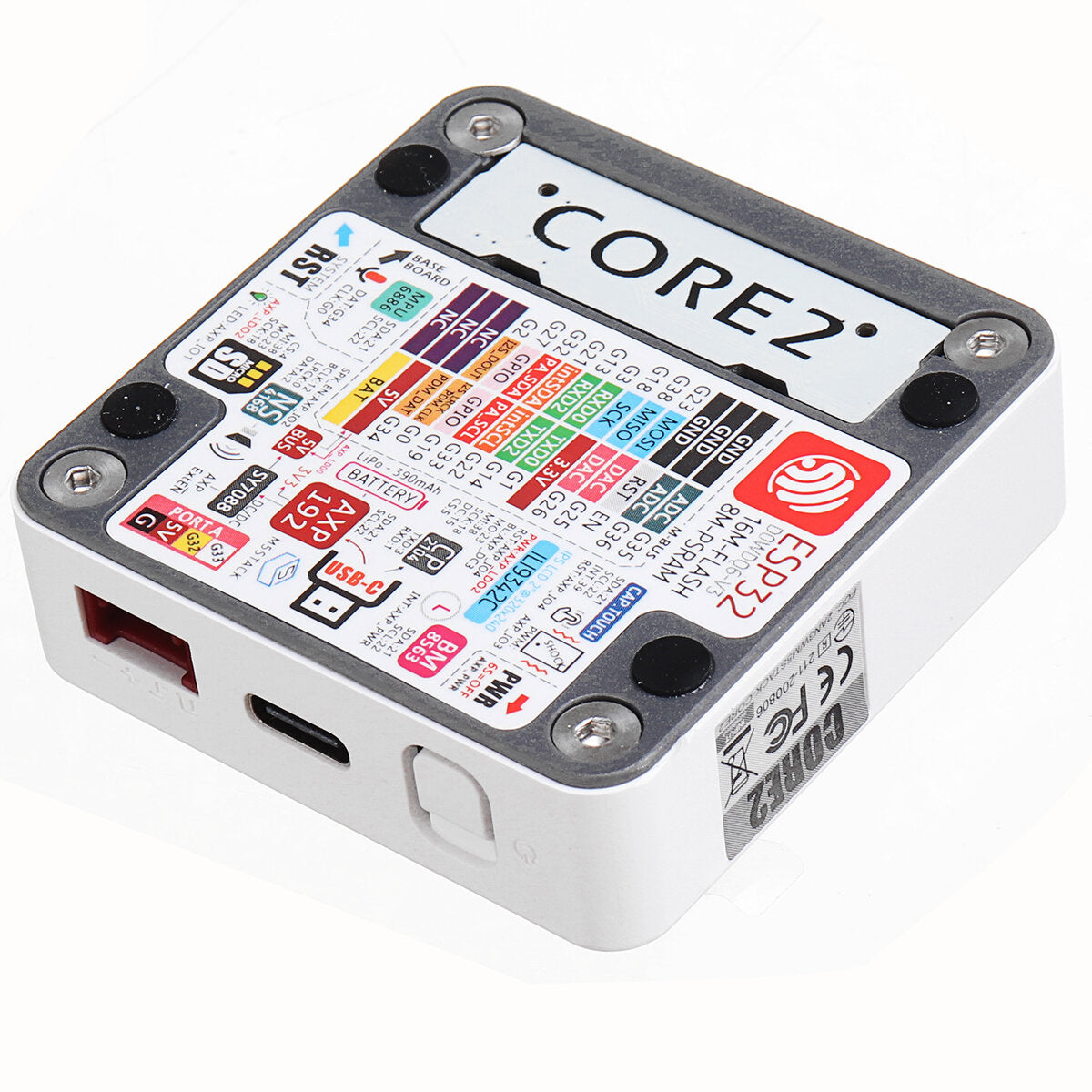 m5stack core2 esp32 met touch screen development board kit wifi bluetooth grafische programmering wifi ble iot m5stack voor arduino - producten die werken met officiële arduino-boards